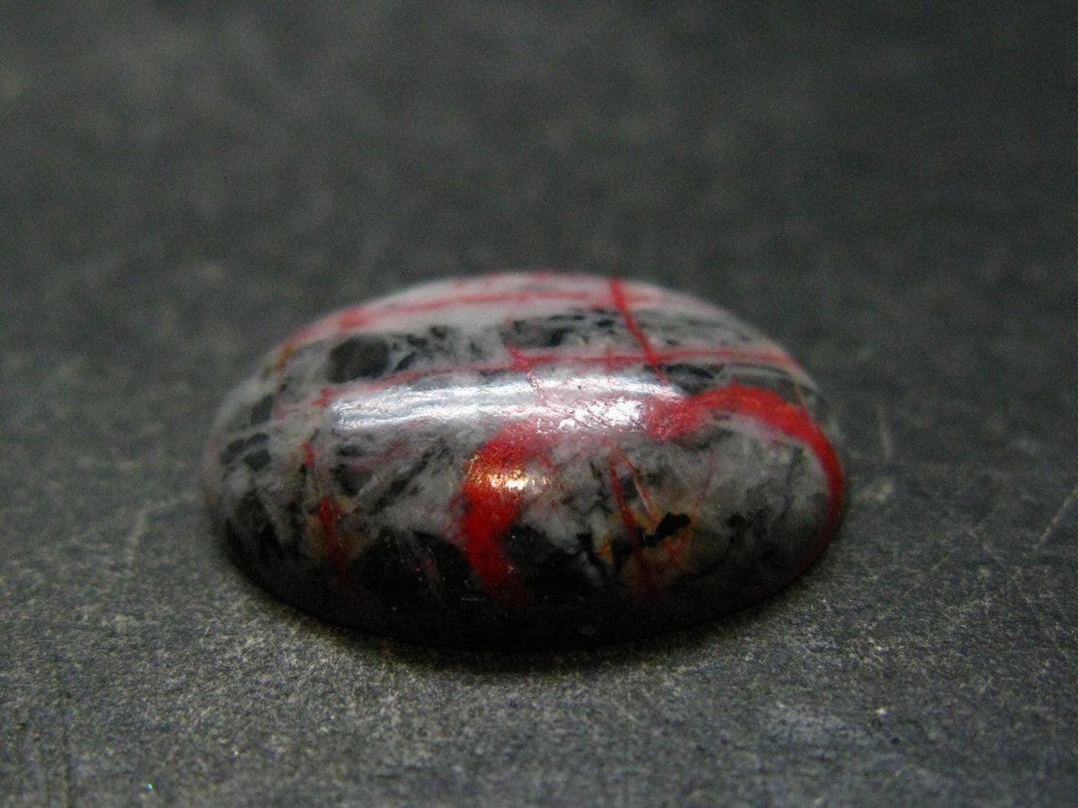 Cinnabar Cabochon from Russia - 2.82 Grams - 21 x 16 mm