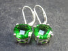 Helenite Gaia Stone Gem Sterling Silver Earrings From Washington - 1.6 Carats