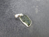 Natural Gem Moldavite Tektite SS Pendant from Czech Republic - 1.30 Grams - 0.9"