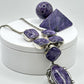 Charoite & Sterling Silver Statement Necklace - 72.87 Grams