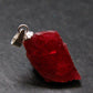 Rare Raw Rhodonite Silver Pendant From Brazil - 1.0" - 4.0 Grams