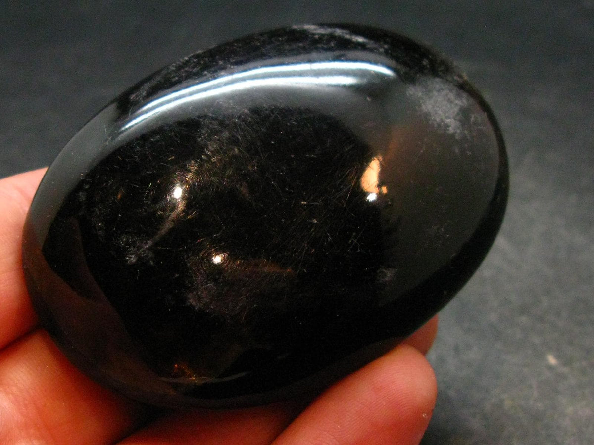 Rare Large Blue Amber Tumbled Piece Fluorescent From Indonesia - 2.5" - 34.56 Grams