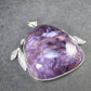 Rare High-Quality Charoite Pendant in SS From Russia - 1.6" - 18.5 Grams