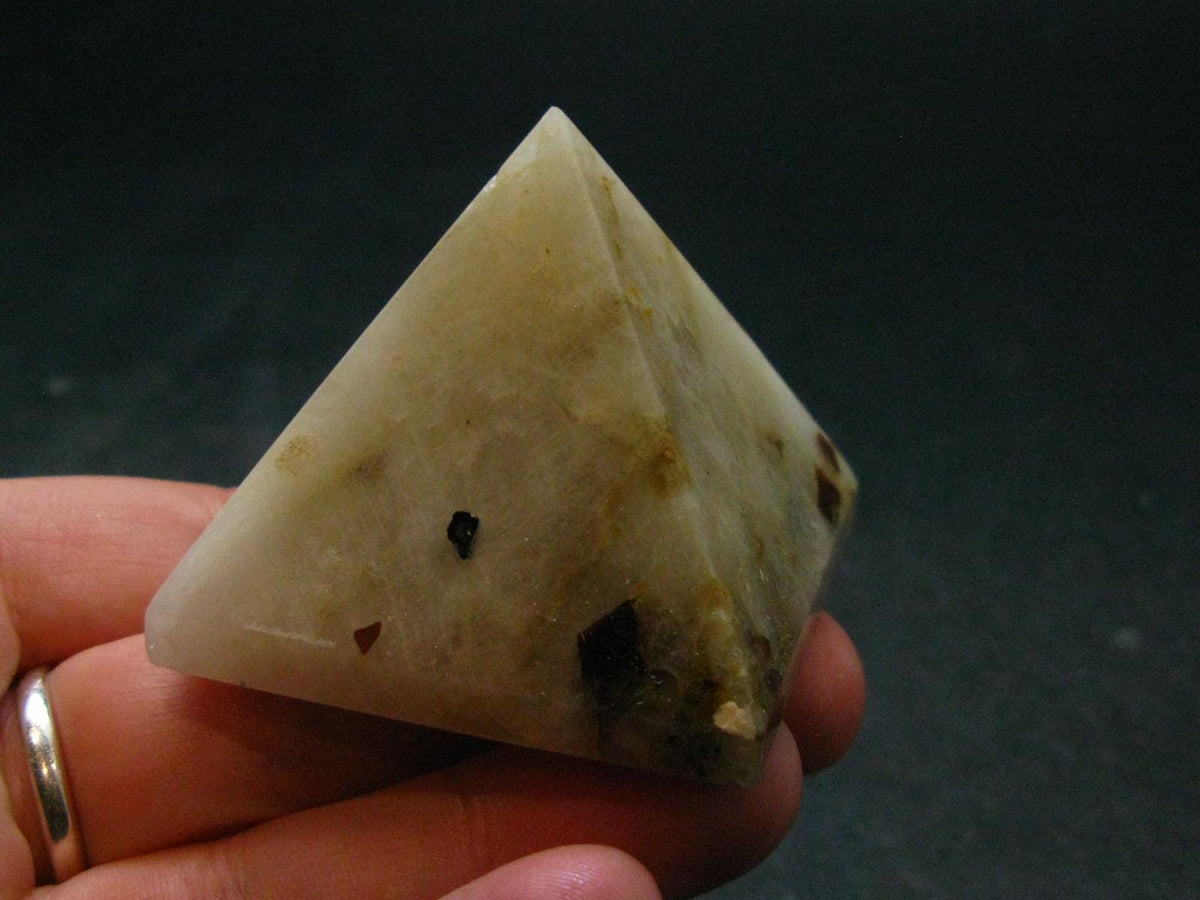 Rare Cryolite Pyramid From Greenland - 1.5" - 92.55 Grams