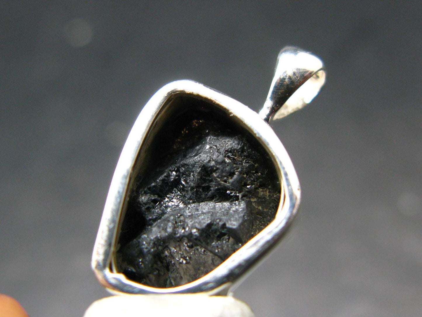 Alexandrite Chrysoberyl Crystal Silver Pendant From Brazil - 0.9" - 3.00 Grams