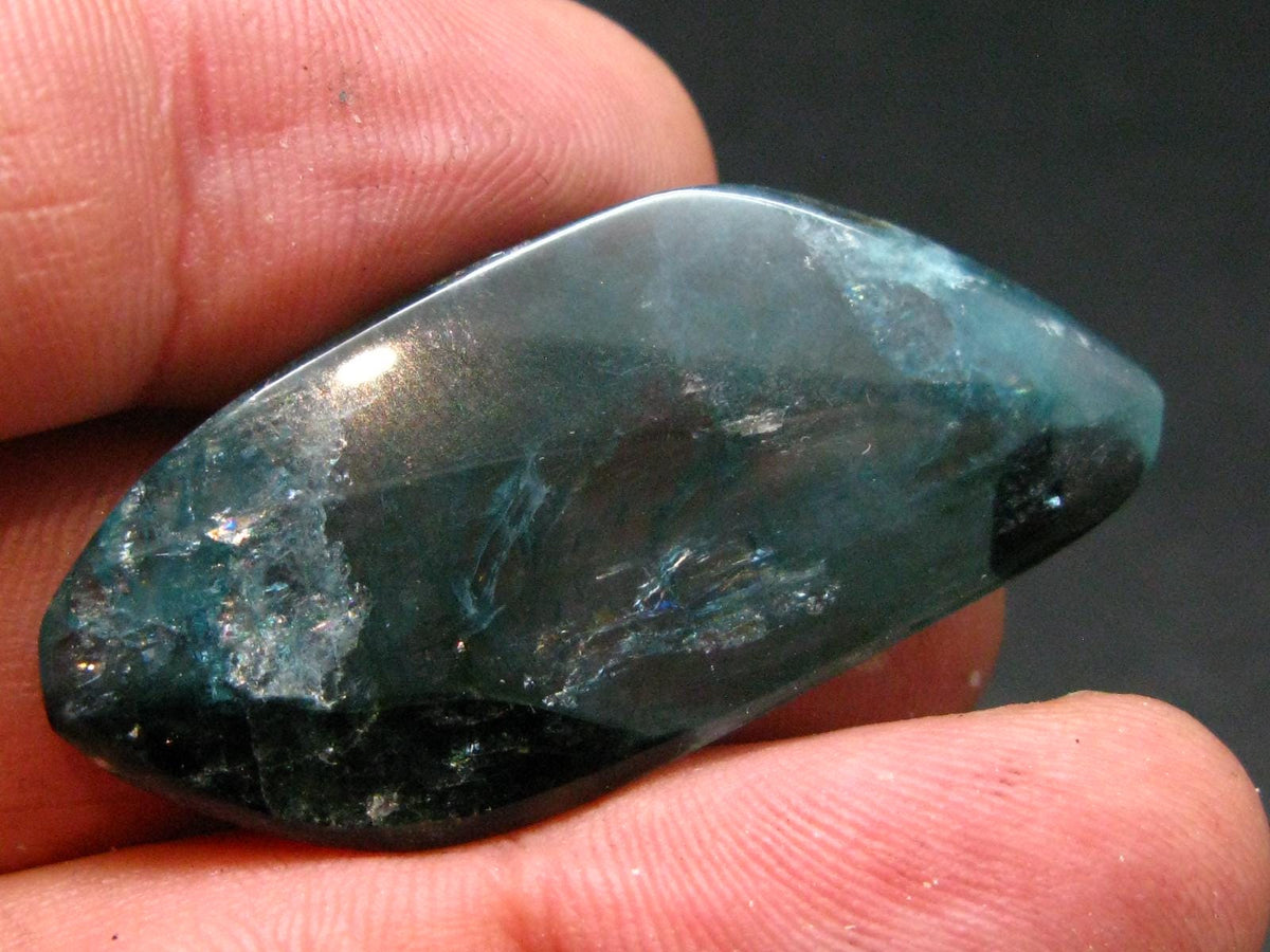 Extremely Rare Tumbled Grandidierite Stone From Madagascar - 1.7" - 37.00 Carats