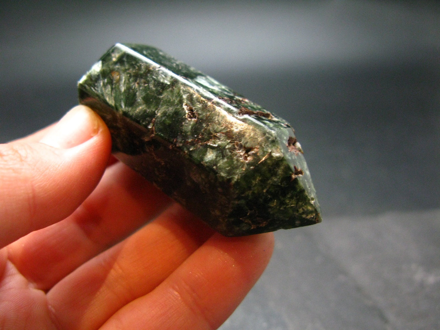 Nice Polished Seraphinite Obelisk From Russia - 2.1"
