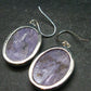Lilac Stone!!! Stunning Silky Charoite AAA Quality Earrings From Russia - 1.5" - 11.91 Grams