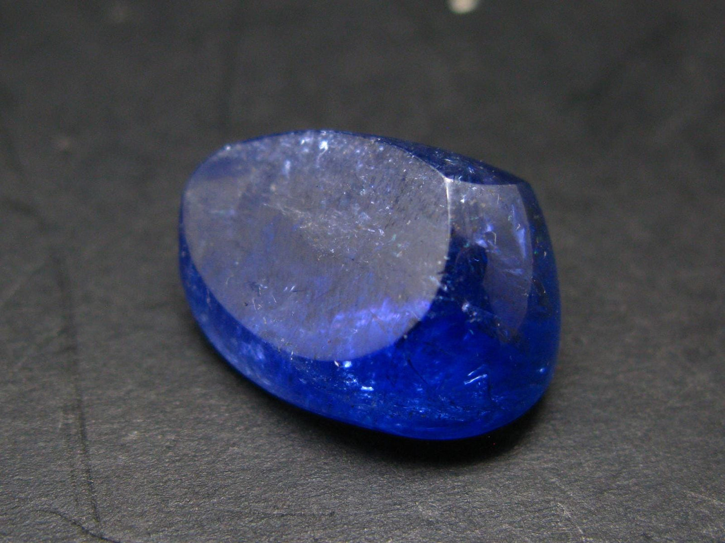 Fine Gem Tanzanite Zoisite Polished Stone From Tanzania - 24.07 Carats - 0.8"