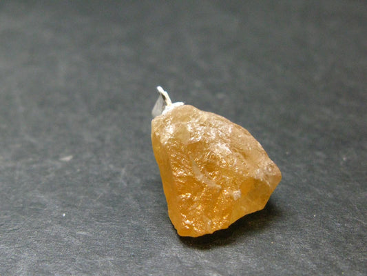 Scheelite Crystal Silver Pendant From China - 0.9" 7.43 Grams