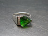 Helenite Gaia Stone Gem Sterling Silver Ring From Washington - Size 7.5 - 1.72 Carats