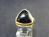 Nuumite Nuummite Sterling Silver Ring from Greenland - Size 6.5 - 5.86 Grams