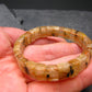 Rutilated Quartz (Rutile & Hematite) Genuine Bracelet ~ 7 Inches ~ 11mm Oval Beads