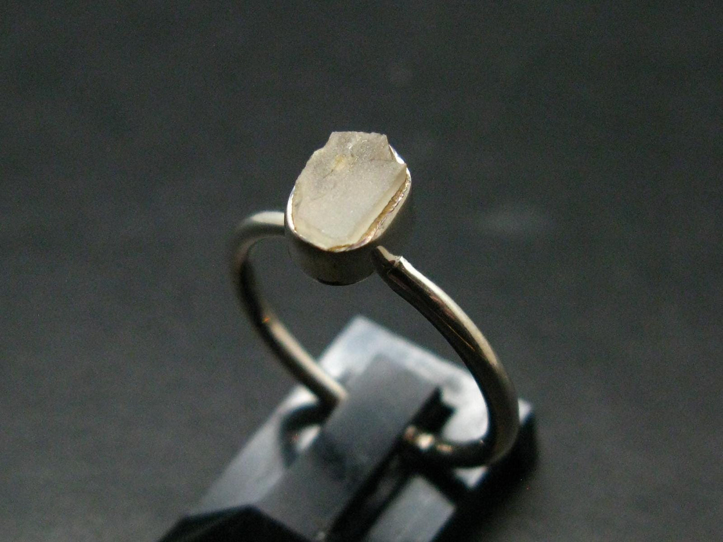 Phenakite Phenacite Crystal Silver Ring From Nigeria - Size 6 - 1.76 Grams