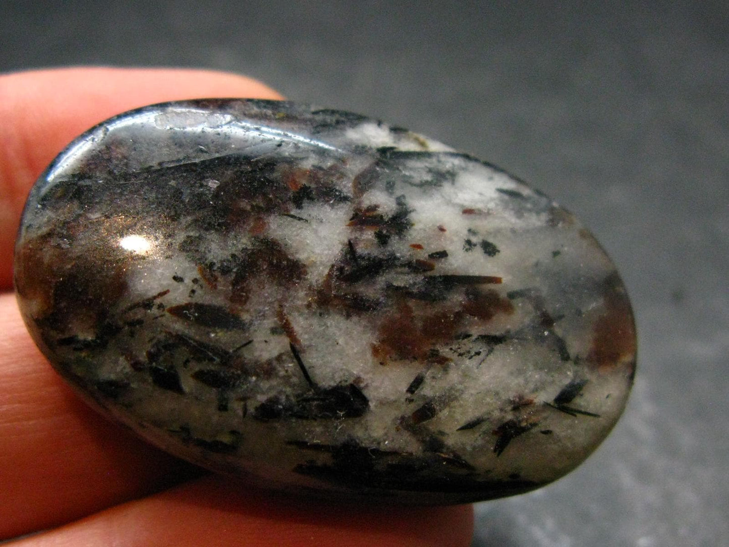 Astrophylite Astrophyllite Tumbled Stone From Russia - 1.6" - 17.27 Grams
