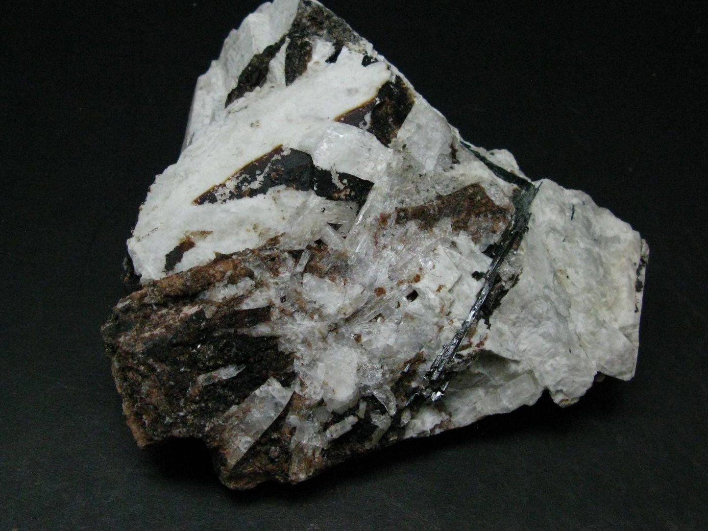 Large Natrolite Serandite And Aegirine Crystal from Canada - 4.3" - 308.38 Grams