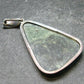 Natural Polished Seraphinite Clinochlore Angels Wings Silver Pendant from Russia - 2.0" - 6.42 Grams