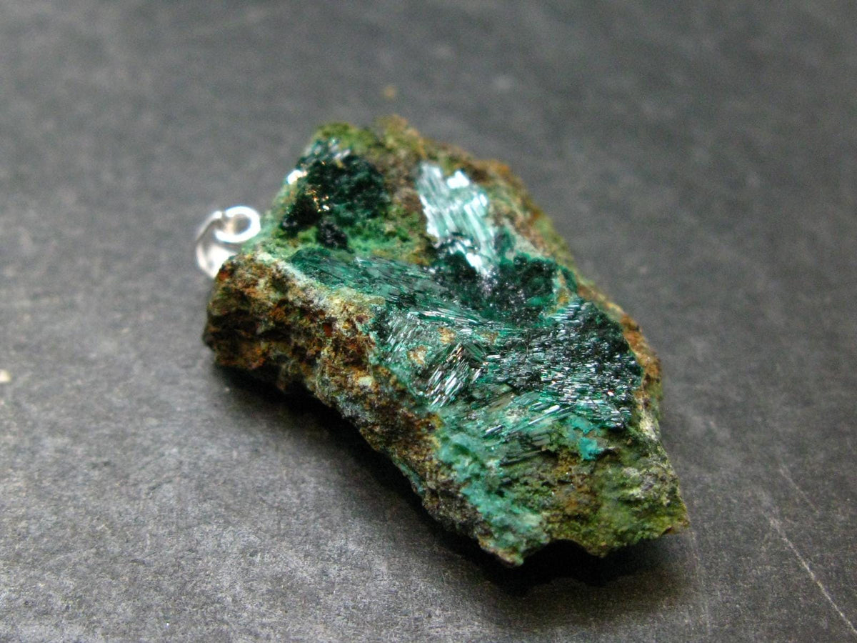 Nice Atacamite Pendant from Chile - 1.5" - 7.72 Grams