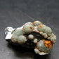 Rare Wavellite Cluster Silver Pendant From Arkansas, USA - 1.2" - 5.68 Grams