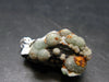 Rare Wavellite Cluster Silver Pendant From Arkansas, USA - 1.2" - 5.68 Grams