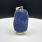 Raw Azurite Silver Amulet | Deep Blue Crystal