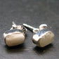 Phenakite Phenacite Sterling Silver Stud Earrings from Nigeria - 1.14 Gram