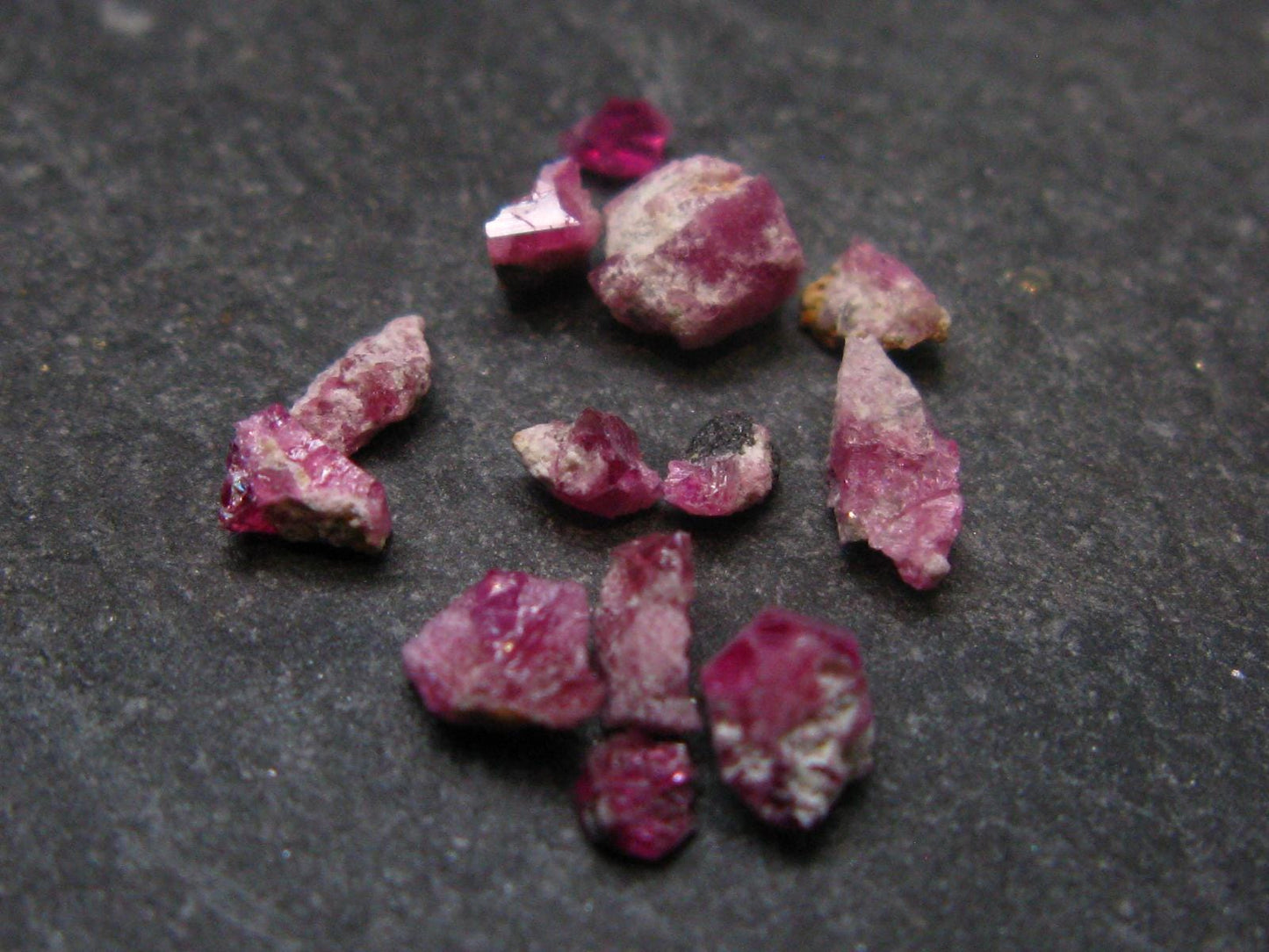 Nice Lot of Bixbite Red Emerald Beryl Crystals From Utah USA - 2.00 Carats