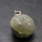 Complete Prehnite Sterling Silver Pendant from Mali - 0.9" - 6.47 Grams