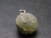 Complete Prehnite Sterling Silver Pendant from Mali - 0.9" - 6.47 Grams