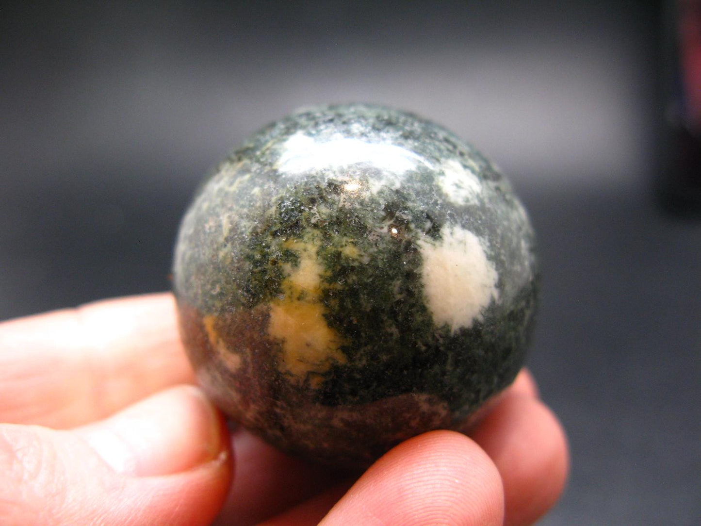 Rare Stonehenge Bluestone Sphere Ball From Wales UK - 1.3" - 67.62 Grams