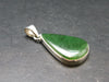 Nephrite Jade Cabochon Pendant From Canada - 1.5" - 6.39 Grams