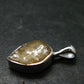 Large Natural Agni Gold Danburite Sterling Silver Pendant from Tanzania - 0.7" - 1.20 Grams