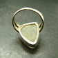 Natural Gem Raw Libyan Desert Glass Tektite Sterling Silver Ring from Libya - Size 9.75 - 9.77 Grams