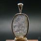 Gray Herderite Silver Pendant from Africa - 1.1" - 3.03 Grams