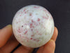 Large Cinnabar in Quartz Sphere from Peru - 107.0 Grams - 1.7"