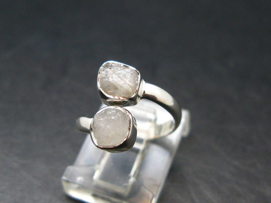 Natrolite Silver Ring From Russia - 1.91 Grams - Size 5