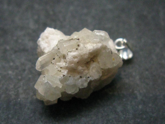 Gem Phenakite Phenacite Crystal Silver Pendant from Colorado - 0.9" - 17.10 Carats