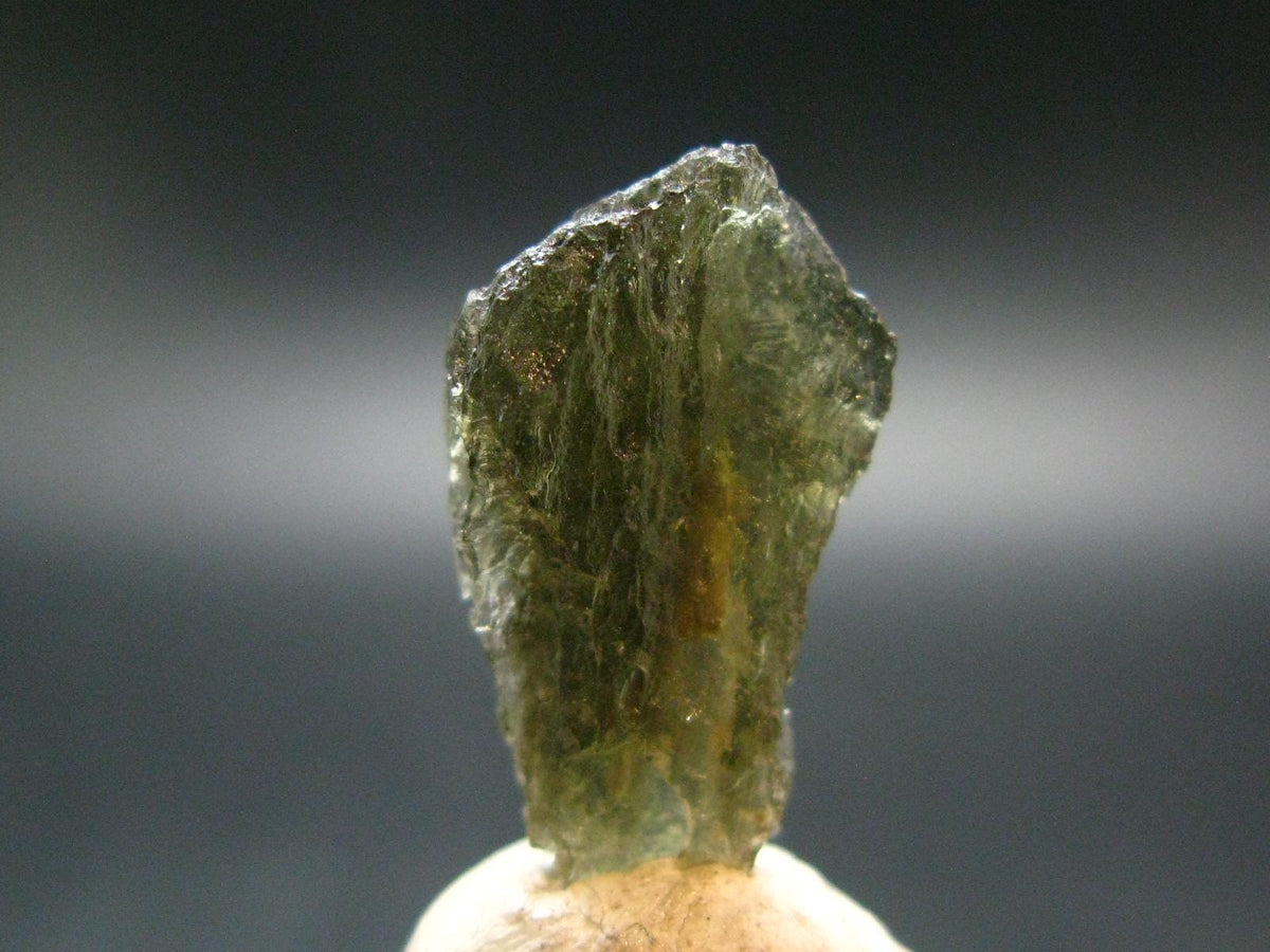 Moldavite Tektite Raw Piece from Czech Republic - 0.8" - 7.55 Carats - 1.51 Grams