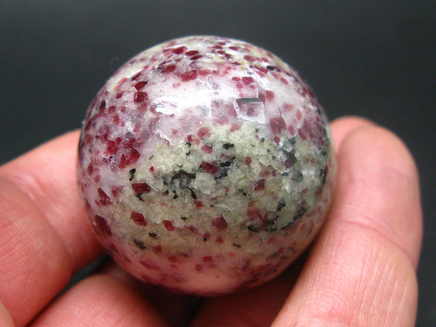 Rare Kakortokite Ball Sphere From Greenland - 76.12 Grams - 1.5"