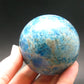 Large neon blue Apatite sphere from Madagascar- 364.5 GRAMS - 2.3"