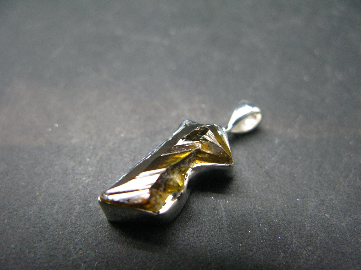 Zincite Zinkite Crystal 925 Silver Pendant From Poland - 0.8" - 2.36 Grams