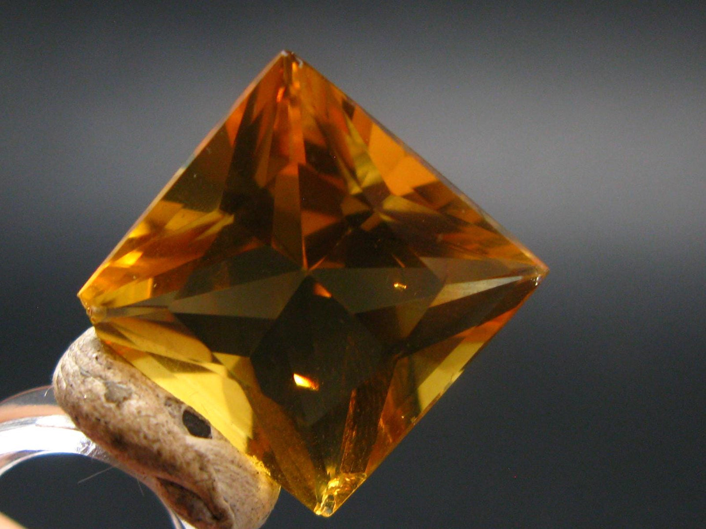 Stone of Success!! Genuine Intense Yellow Citrine Cut Stone From Brazil - 0.6" - 16.6 Carats