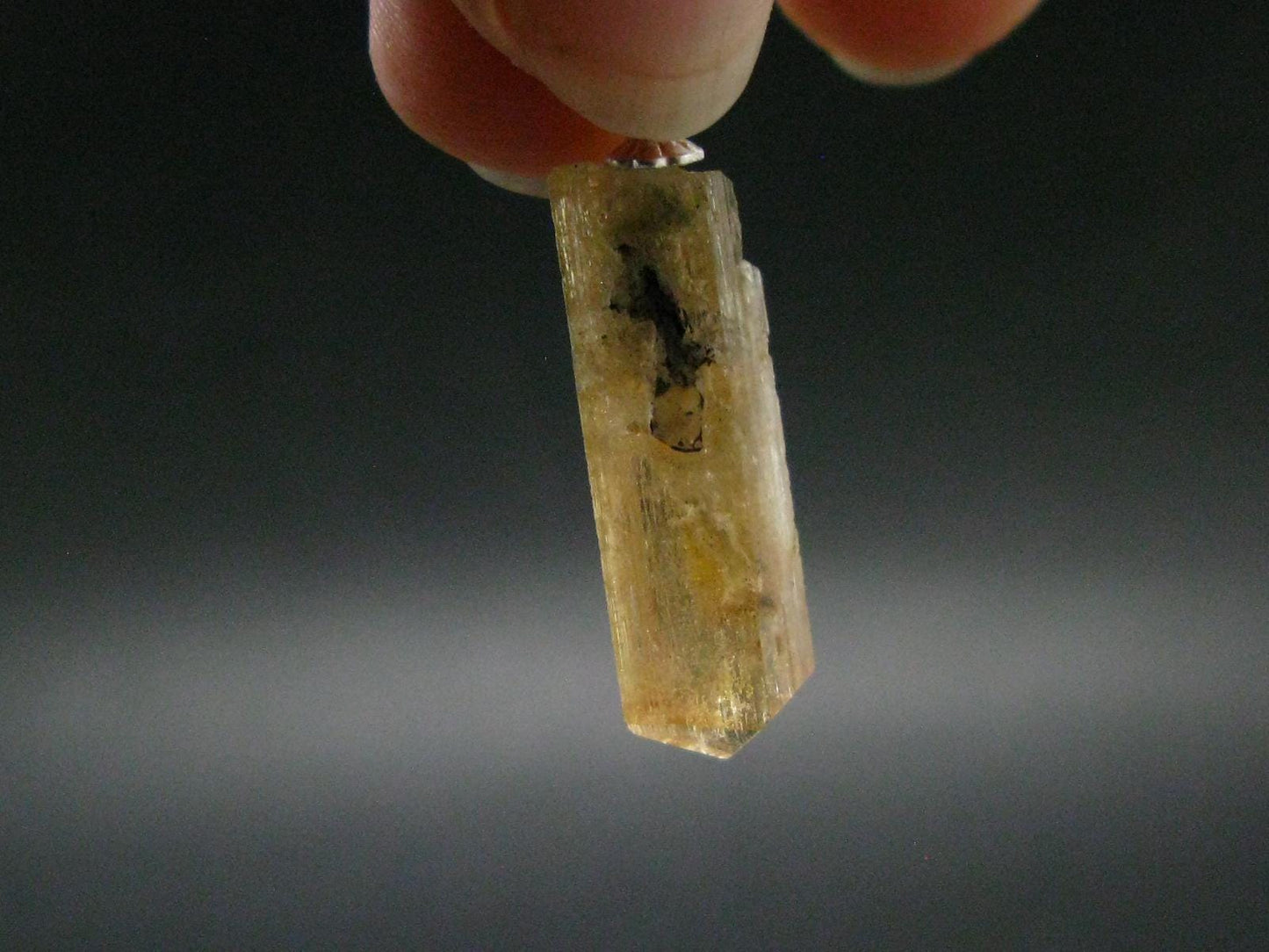 Imperial Topaz Crystal Pendant From Brazil - 1.2" - 2.11 Grams