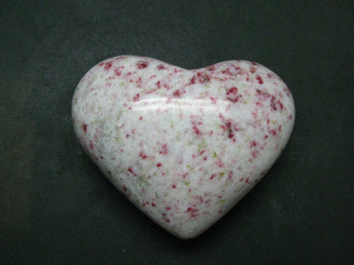 Large Cinnabar in Quartz Heart from Peru - 72.70 Grams - 1.9"