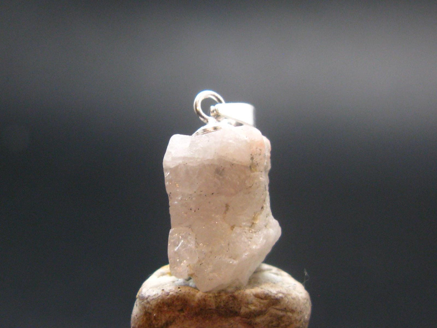Phenakite Phenacite Silver Pendant from Brazil - 0.7 Inches - 1.62 Grams