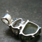 Moldavite & Herkimer Diamond Silver Pendant - 1.0" - 2.09 Grams