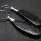 Very Rare Sterling Silver Nuumite Nuummite Earrings From Greenland