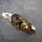 Natural Unheated Citrine Sterling Silver Pendant from Zambia - 1.3" - 2.56 Grams