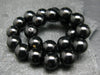 Black Spinel Genuine Bracelet ~ 7 Inches ~ 8mm Round Beads