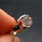Gray Herderite Silver Ring from Africa - Size 7 - 1.84 Grams